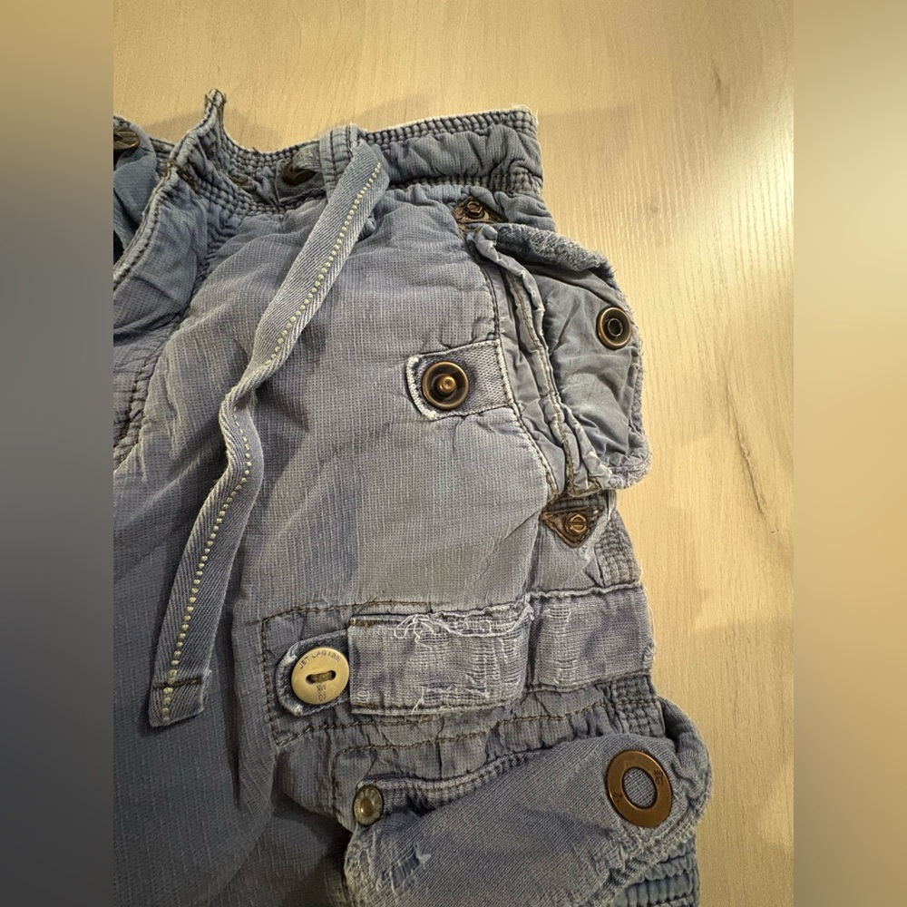 Y2K Jetlag Gray Cargo‎ Pants - Picture 3 of 14